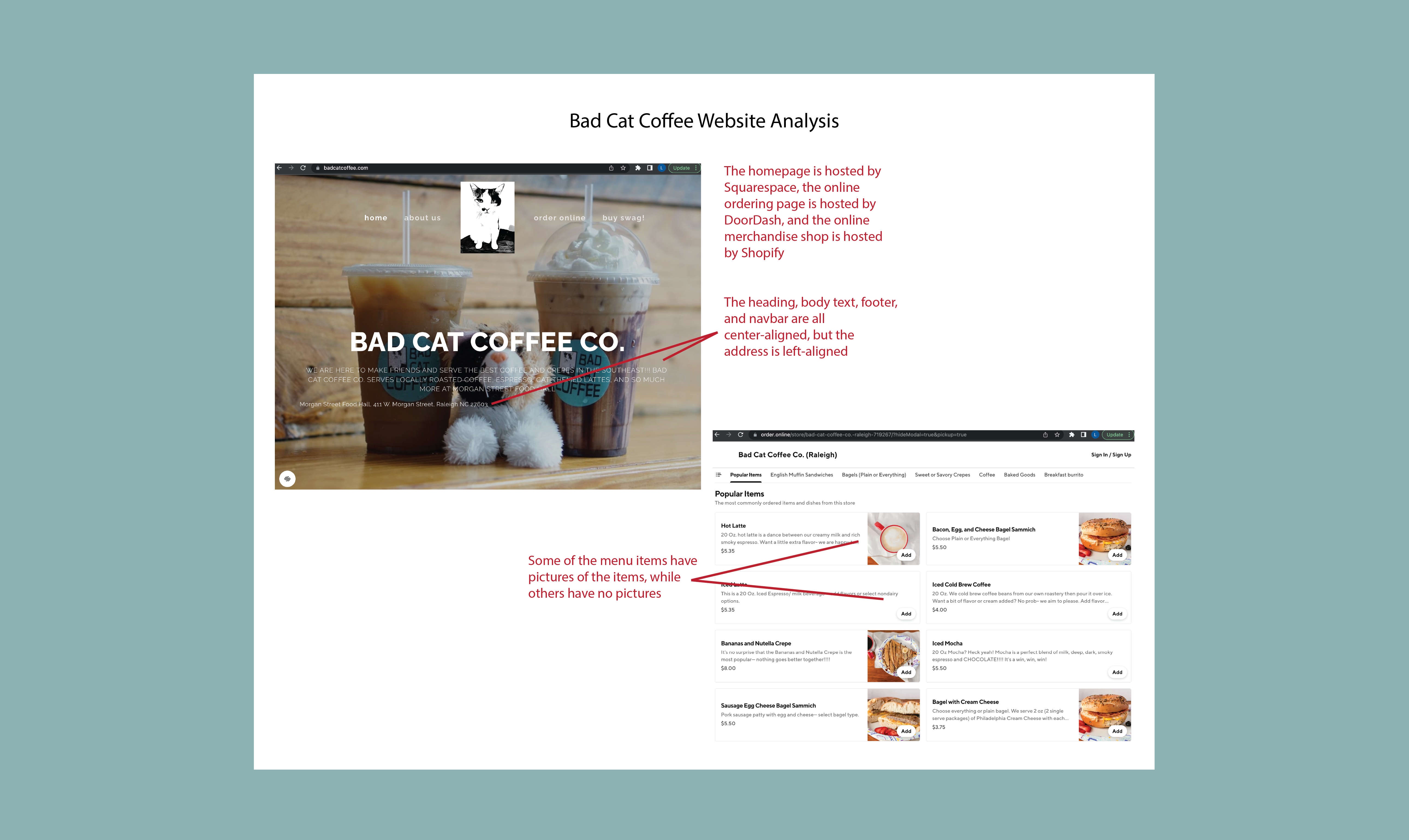 Bad Cat Coffee Analysis