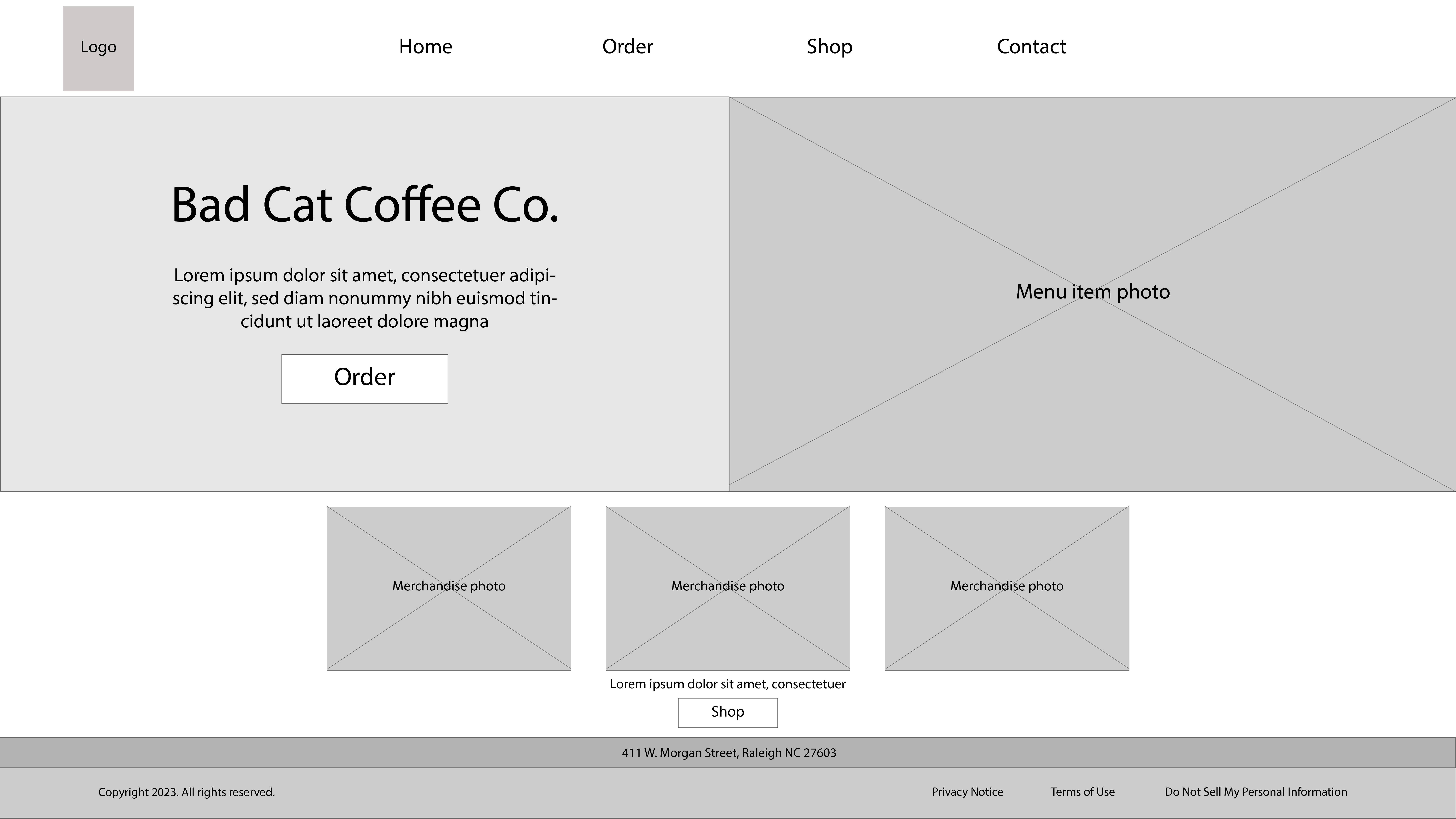 Bad Cat Coffee Home Desktop