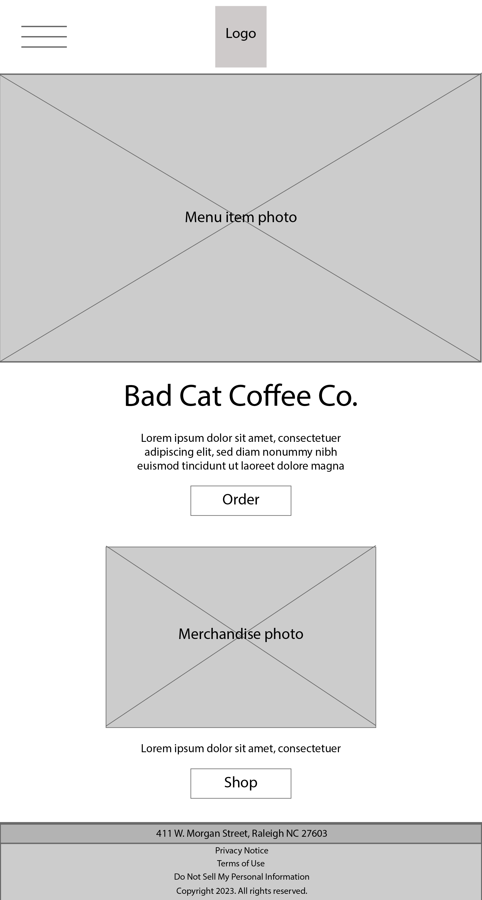Bad Cat Coffee Home Mobile