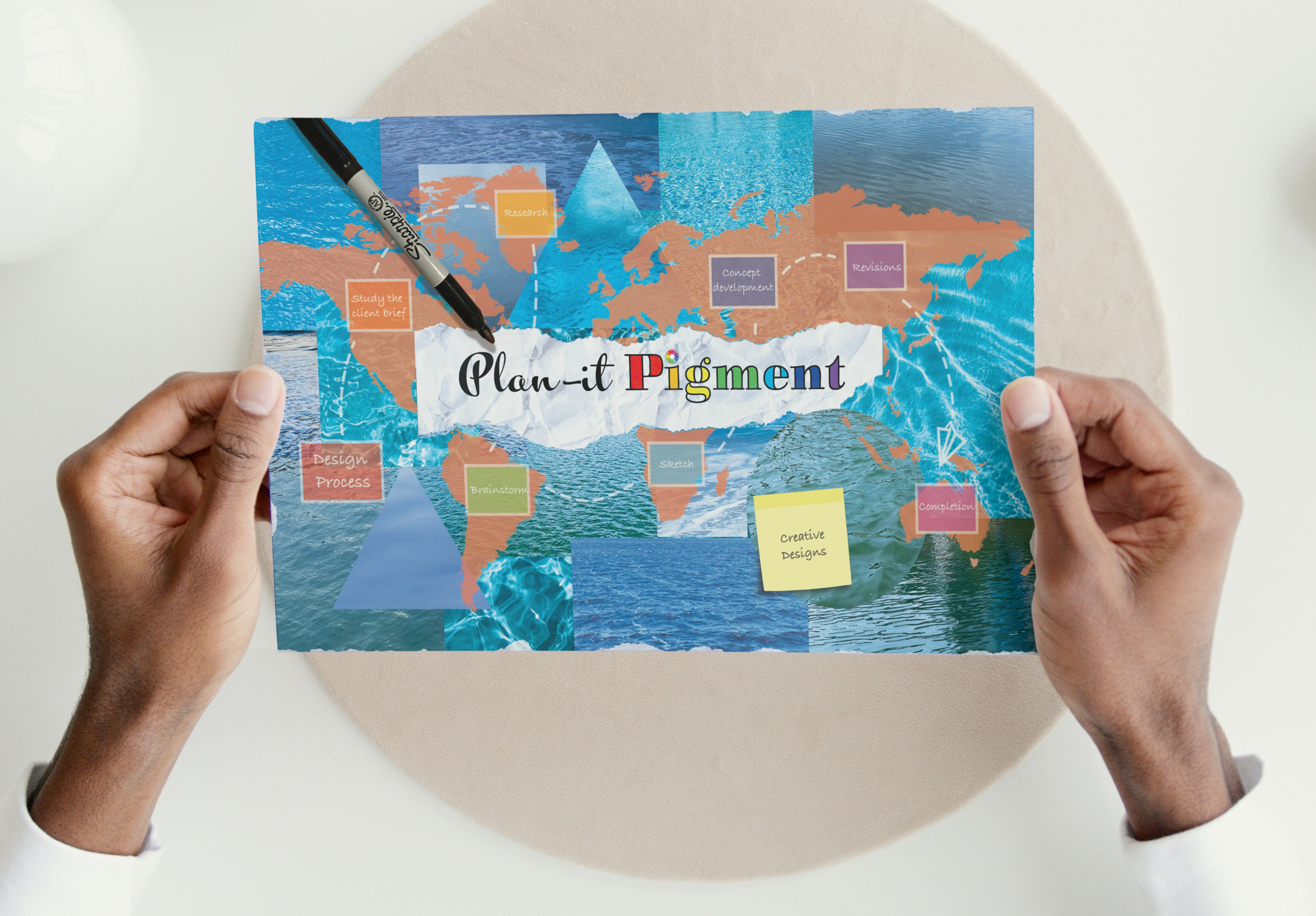 Plan-it Pigment Collage
